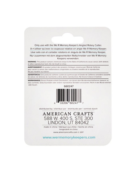 WeR Cuchillas recambio mini Cutter rotatorio