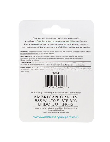 Recambio cuchillas cúter giratorio, WeR