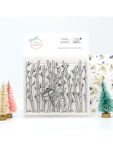 Sello Mia Mandarina Aviones de papel