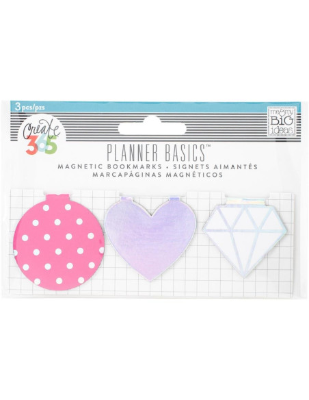 Clips magnéticos Happy Planner, Neon Clips magnéticos Happy Planner, Neon