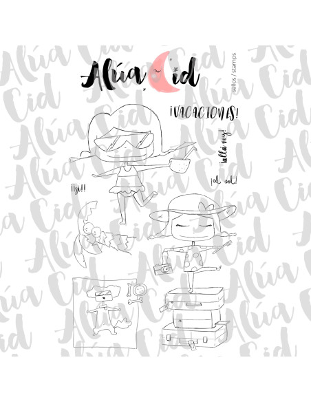 Sello Vacaciones de Alúa Cid