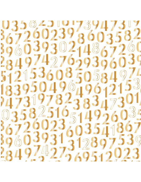 Acetato Impreso dorado Números de Dear Lizzy