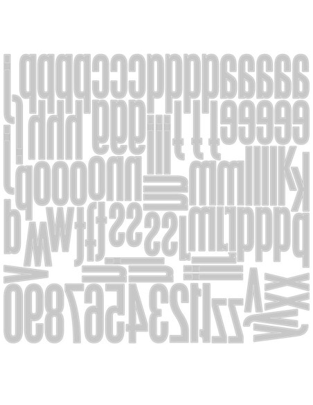 Troquel thinlits alfanumérico mayúsculo Tim Holtz