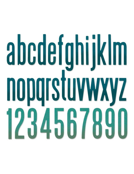 Troquel thinlits alfanumérico mayúsculo Tim Holtz