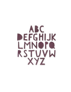 Troquel thinlits Alphanumeric cuttout upper