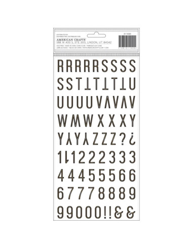 Abecedario Avenue de thickers