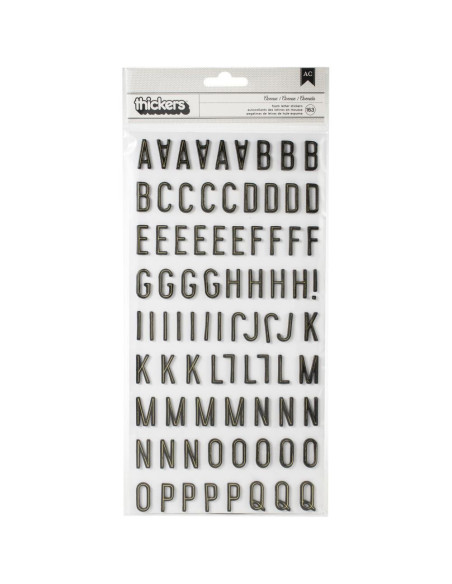 Abecedario Avenue de thickers