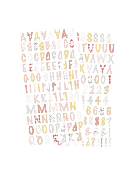 Pegatina abecedario picnic de Alúa Cid