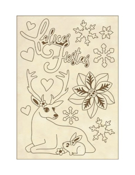 Siluetas madera seamos felices de johanna rivero