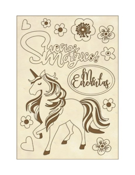 Siluetas madera venado feliz de johanna rivero