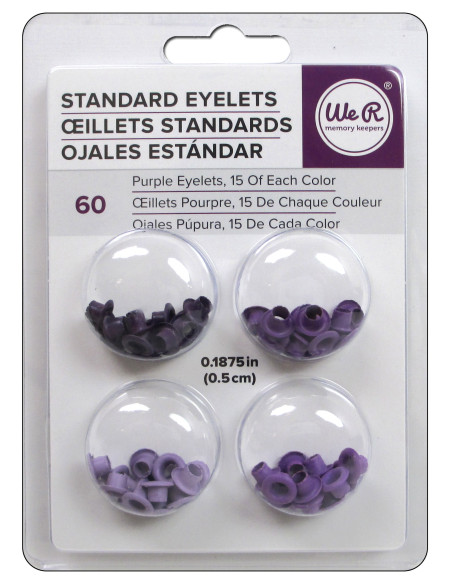 Eyelets 3/16" morados