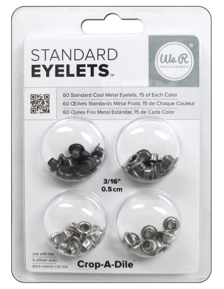 Eyelets 3/16" plateados
