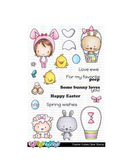 C.C. Designs sello easter cuties