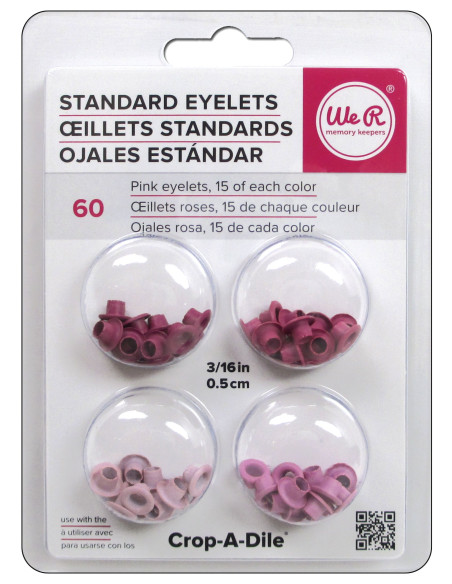 Eyelets 3/16" rosa