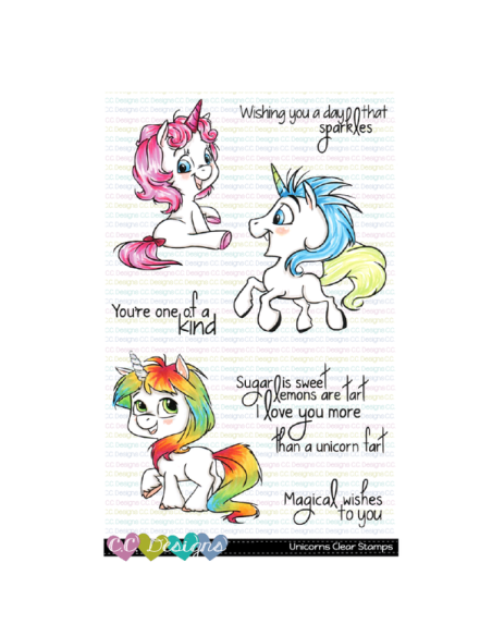 C.C. Designs sello UNICORNS