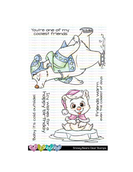 C.C. Designs sello SNOWY BEARS