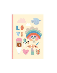 Cuaderno Rainbow Girl Petit Monkey