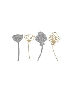 Troquel fleurs stylisees de floriliges 2