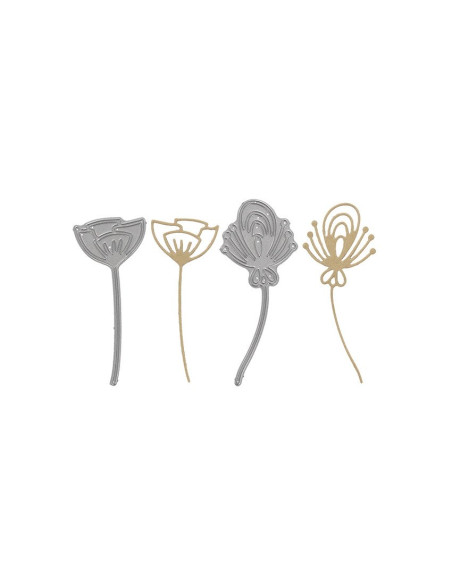 Troquel fleurs stylisees de floriliges