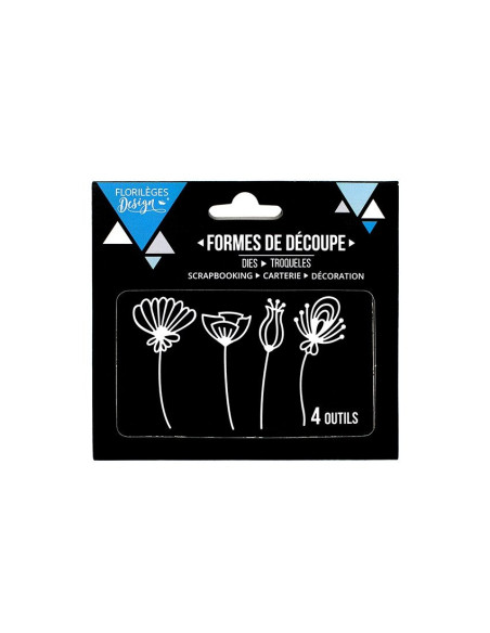 Troquel fleurs stylisees de floriliges