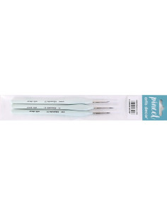 SET 3 PINCELES AQUARELLE  ARTIS DECOR