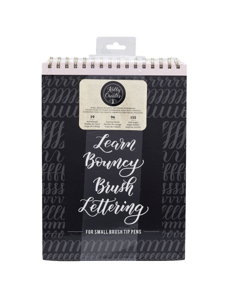 Cuaderno trabajo lettering para pincel fino