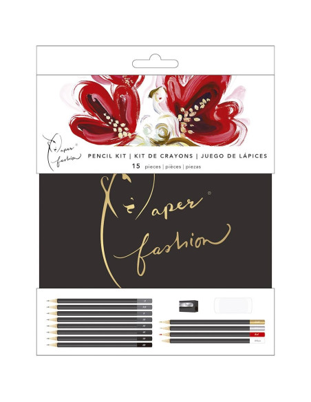 juego de lápices paper fashion