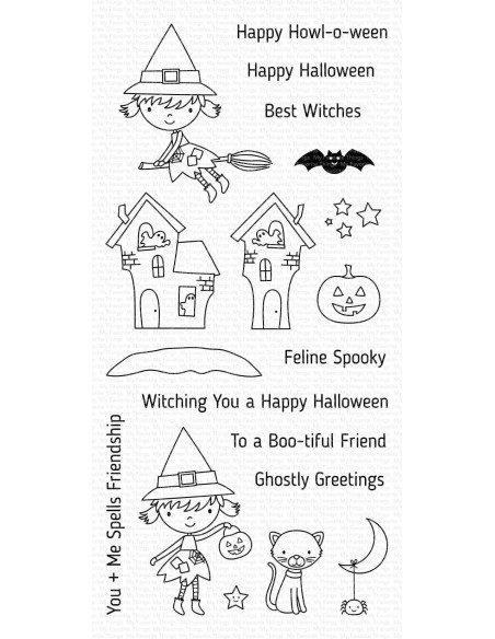 Sello Spooktacular friends de MFT