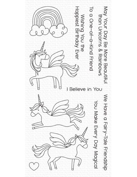 Sello Rainbows & unicorns de MFT