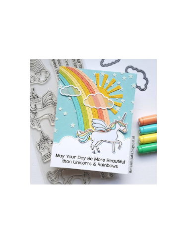Sello Rainbows & unicorns de MFT