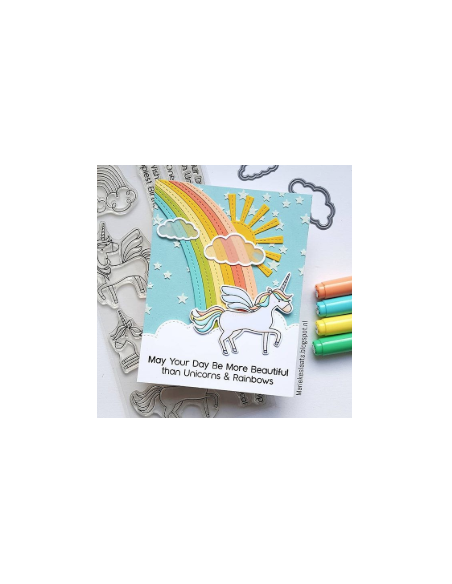 Sello Rainbows & unicorns de MFT