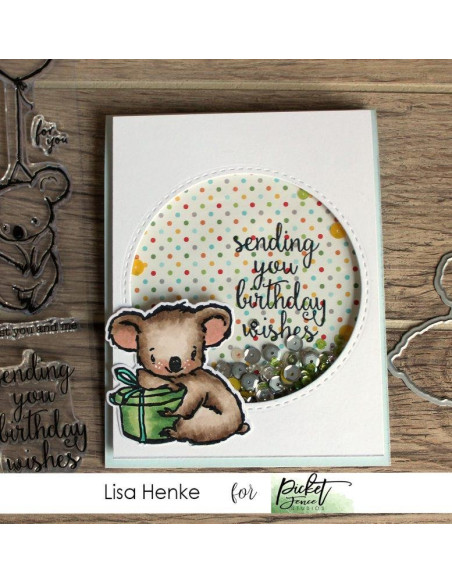 Sello Peach and piper checking the post de Picket fence