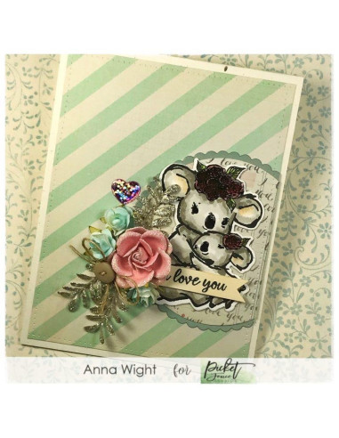 Sello Peach and piper checking the post de Picket fence