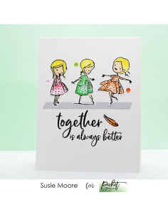 Sello Pretty Kitties de Picket fence 2