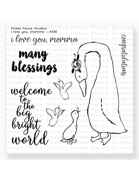 Sello A little love note de Picket fence