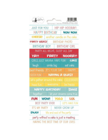 Pegatinas happy birthday de p13