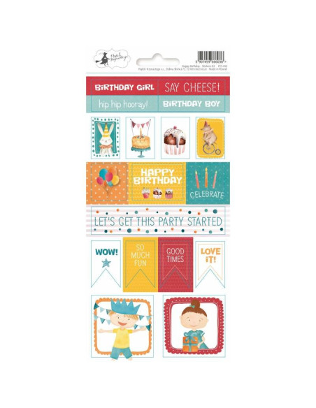 Pegatinas happy birthday de p13