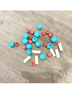 bolitas de madera colores