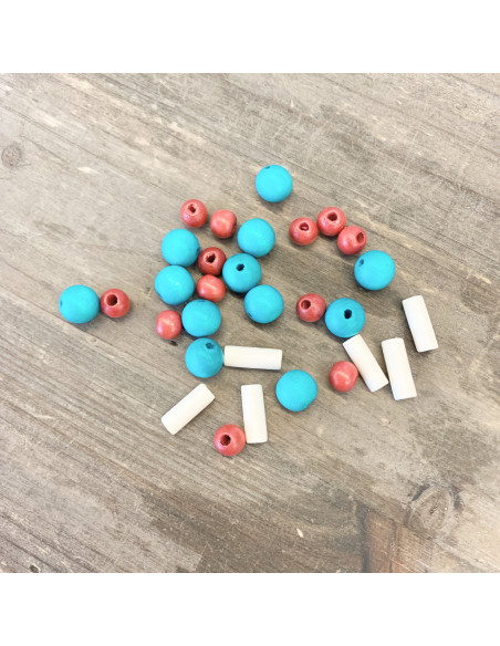 bolitas de madera colores