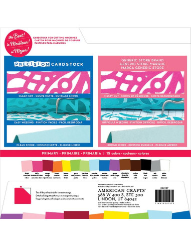 Cardstock precision primary 12"X12"