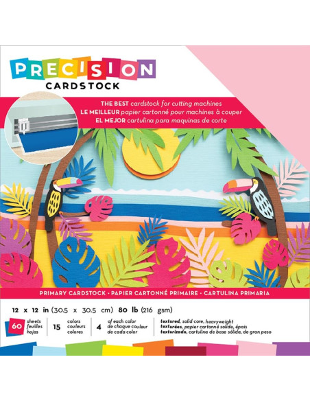 Cardstock precision primary 12"X12"