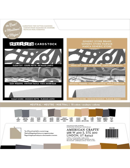 Cardstock precision nutral 12"X12"