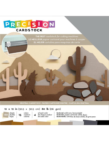 Cardstock precision nutral 12"X12"