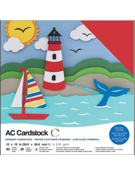 Cardstock precision primary  12"X12"