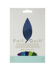 Hojas de aluminio azul 4"x 6"  de foill quill