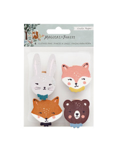 Pinzas de madera magical forest 2