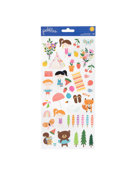 Pack pegatinas sunfun de pebbles