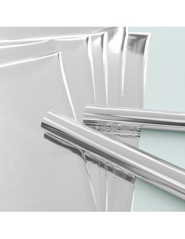 hojas plateadas de 12x12  foil quill de we r