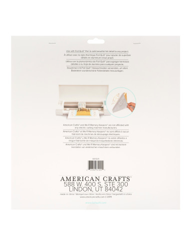 hojas plateadas de 12x12  foil quill de we r