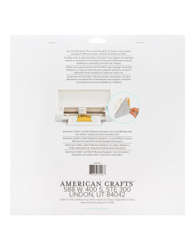 hojas oro rosado de 12x12  foil quill de we r